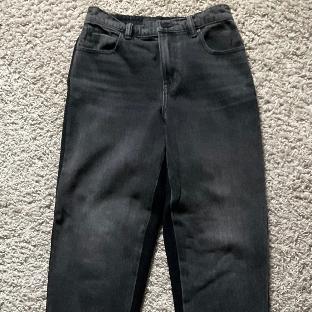 Denim x Alexander Wang Hybrid Sweatpants Jeans. Size: 25. Black.